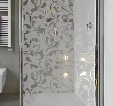 Naklejka na prysznic Ozdobny liść paisley - TenStickers