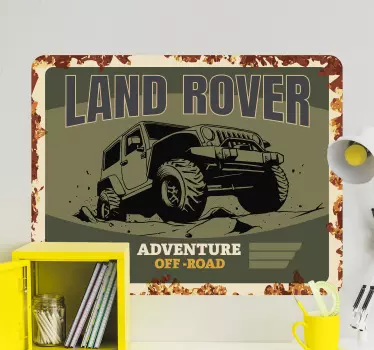 Mahtava Land rover autotarra - Tenstickers