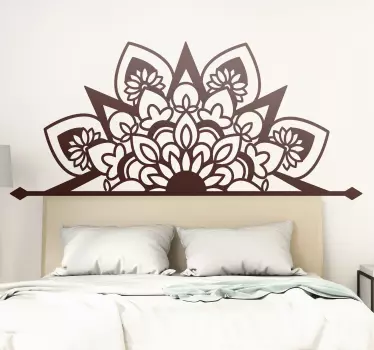 Beautiful mandala flourish style floral sticker - TenStickers