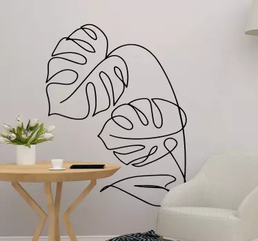 Abstract monsters plant wall sticker - TenStickers