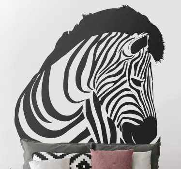 Zebra wild animal wall stickers animals - TenStickers