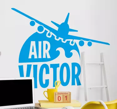 Aircraft with name Teenage wall decals - TenStickers