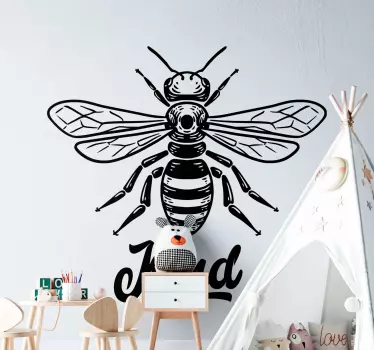 Bee kind furniture sticker - TenStickers