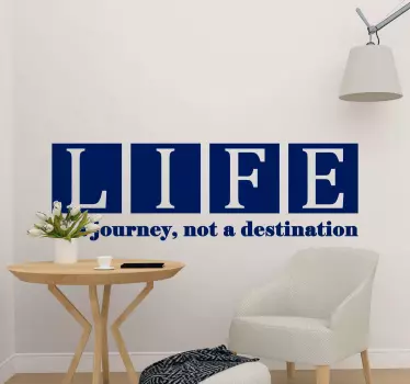Life quote inspirational quote wall stickers - TenStickers