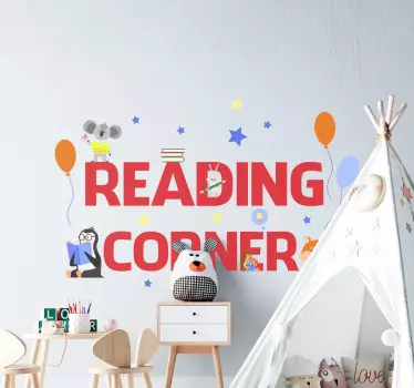 Reading corner  teacher stickers - TenStickers
