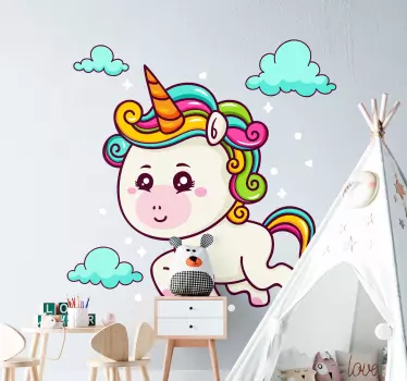 Magical unicorns animal wall sticker - TenStickers