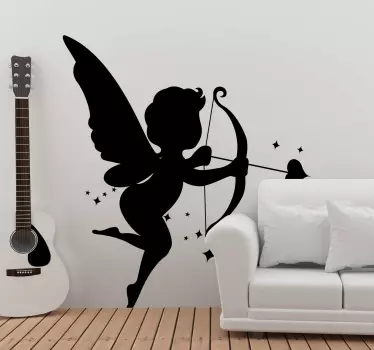 Cupid love vinyl wall sticker - TenStickers