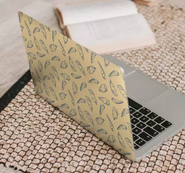 Seashell πλακάκια δέρματα laptop - TenStickers