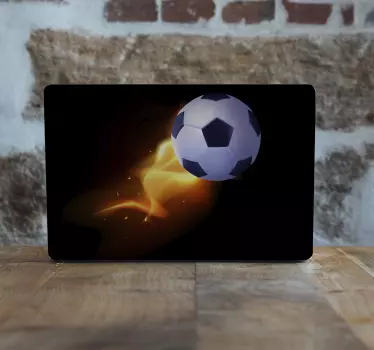 Power of football laptop skins - TenStickers