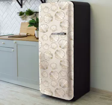 Kühlschrank Aufkleber Große und kleine muscheln - TenStickers