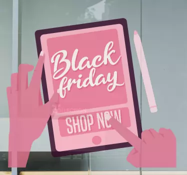 Digital Black Friday shop black friday decal - TenStickers