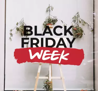 Black friday week black friday stickers - TenStickers