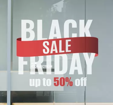Cusomisable red discount black friday stickers - TenStickers