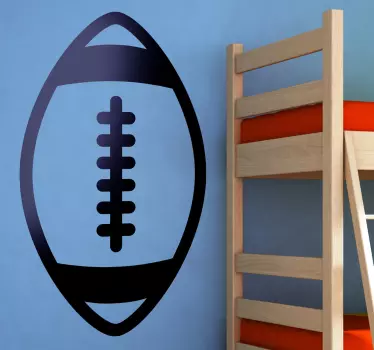 Naklejka dekoracyjna piłka rugby - TenStickers