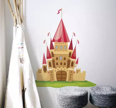 Kids Fairytale Castle Wall Sticker - TenStickers