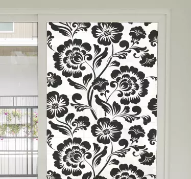 Floral sheet for glass window sticker - TenStickers