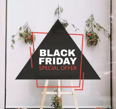 Black Friday sign window sticker - TenStickers