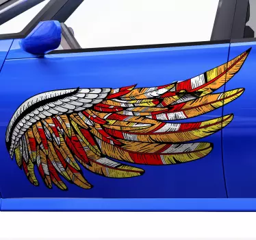 Double fire Car Decal - TenStickers