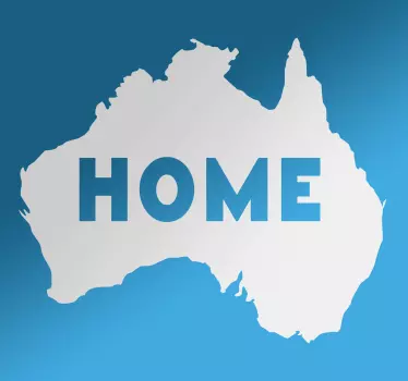 Home Australia map Car sticker - TenStickers