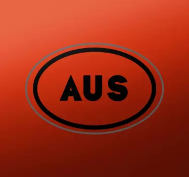 Australia oval Car Sticker - TenStickers