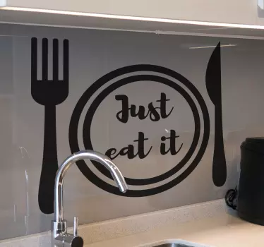 Samo pojej kuhinjsko stensko nalepko - TenStickers