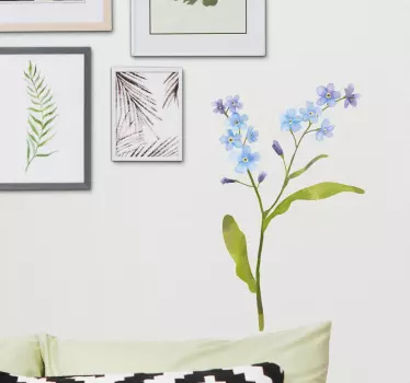 물망초 꽃 벽 스티커 - TenStickers