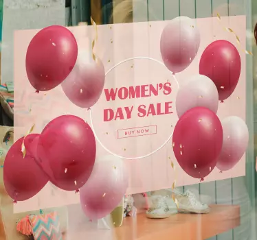 Women's day sale  window sticker - TenStickers