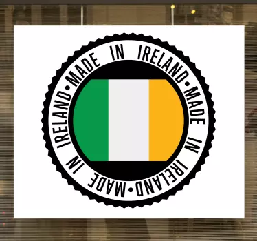Made in Ireland window sticker - TenStickers