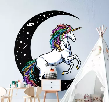 Fantasy unicorn Movie sticker - TenStickers