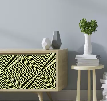 Nálepka na nábytok psychedelická ilúzia - Tenstickers