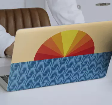 Vintage Sunset laptop skins - TenStickers