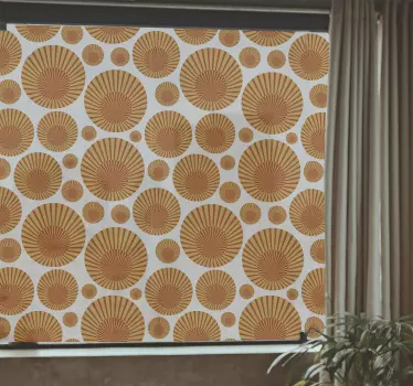 Nalepka za okna sonca 70-ih - TenStickers