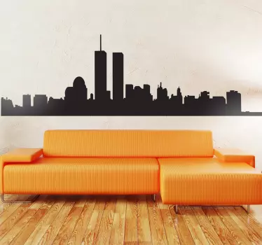 Naklejka dekoracyjna panorama Manhattan - TenStickers