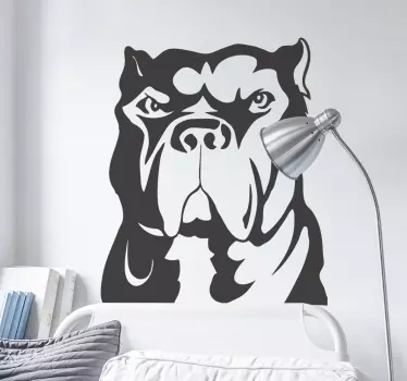 Naklejka dekoracyjna pies pitbull - TenStickers