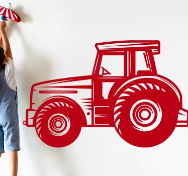Detailed Farm Tractor industry sticker - TenStickers