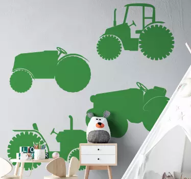 Off-Road Traktor Vinyl Wand Aufkleber Bauernhof Traktor Wand