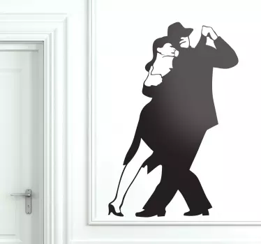 Sticker décoratif couple danse tango - TenStickers