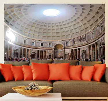 Muursticker interieur Pantheon Rome - TenStickers