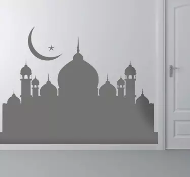 Sticker illustration mosquée - TenStickers