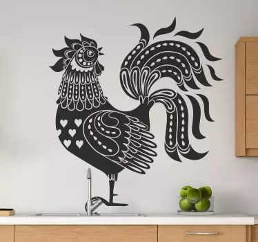 Dekorativ hane fugl væg klistermærke - TenStickers