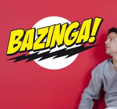 Bazinga Big Bang Theory Wall Sticker - TenStickers