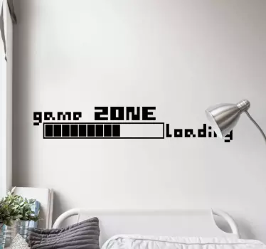 Loading game zone video game decal - TenStickers