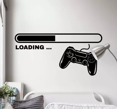 Loading games controller video game sticker - TenStickers