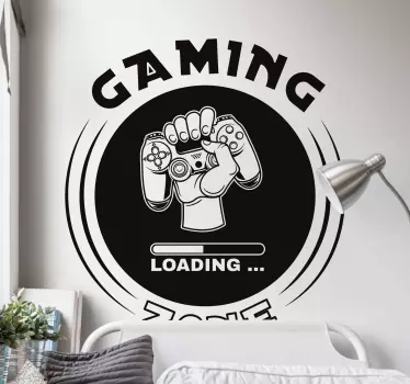 Loading game zone sign video game sticker - TenStickers