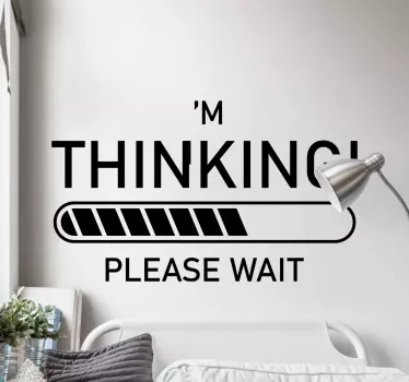 Loading thinking video game sticker - TenStickers