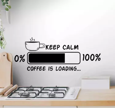 Loading coffee drink sticker - TenStickers