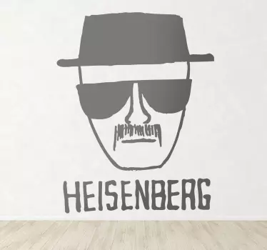 Vinilo decorativo dibujo Heisenberg - TenVinilo