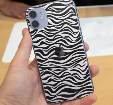 Zebra Background iPhone sticker - TenStickers