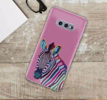 Samsung Aufkleber Zebra pop art - TenStickers