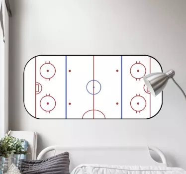 Ice Hockey Pitch  wall sticker - TenStickers